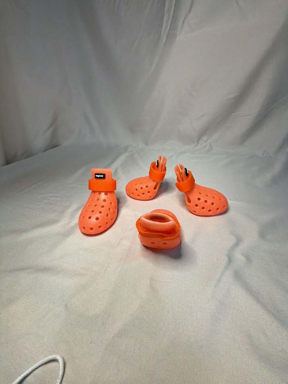 Wagwear WagWellies Mojave Dog Boots in Neon Orange, Size XS - Picture 2 of 8